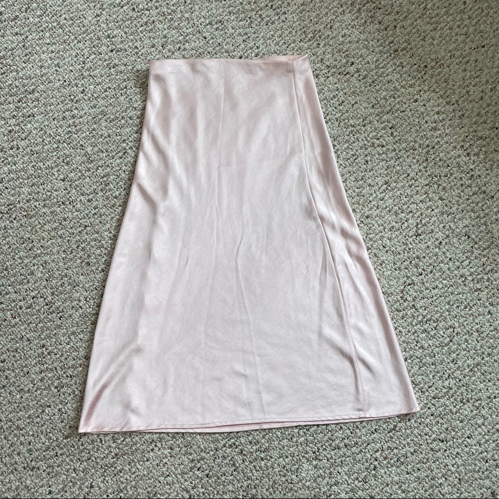 Light pink slip skirt